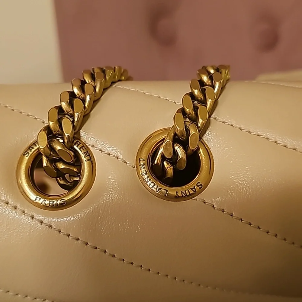 Authentic Saint Laurent Medium Loulou Shoulder Bag - Picture 9 of 17